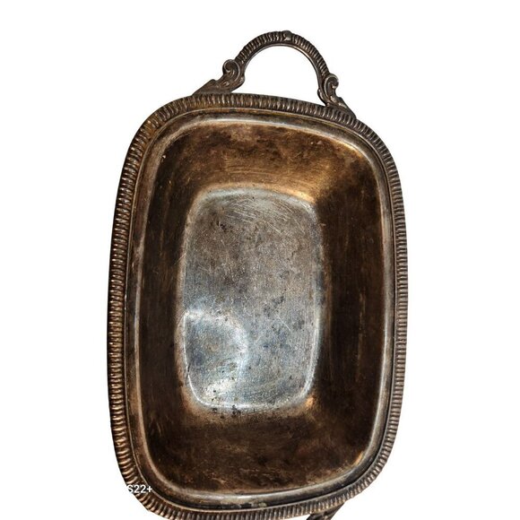 Charles Baller, Antique Silver-Plated Rectangular Serving Butter Dish With Lid & - Picture 8 of 10